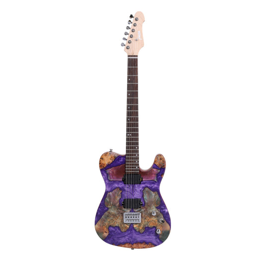 Haze SH1910 Metallic Purple "Kings Blood" Electric Guitar with Dual Humbuckers