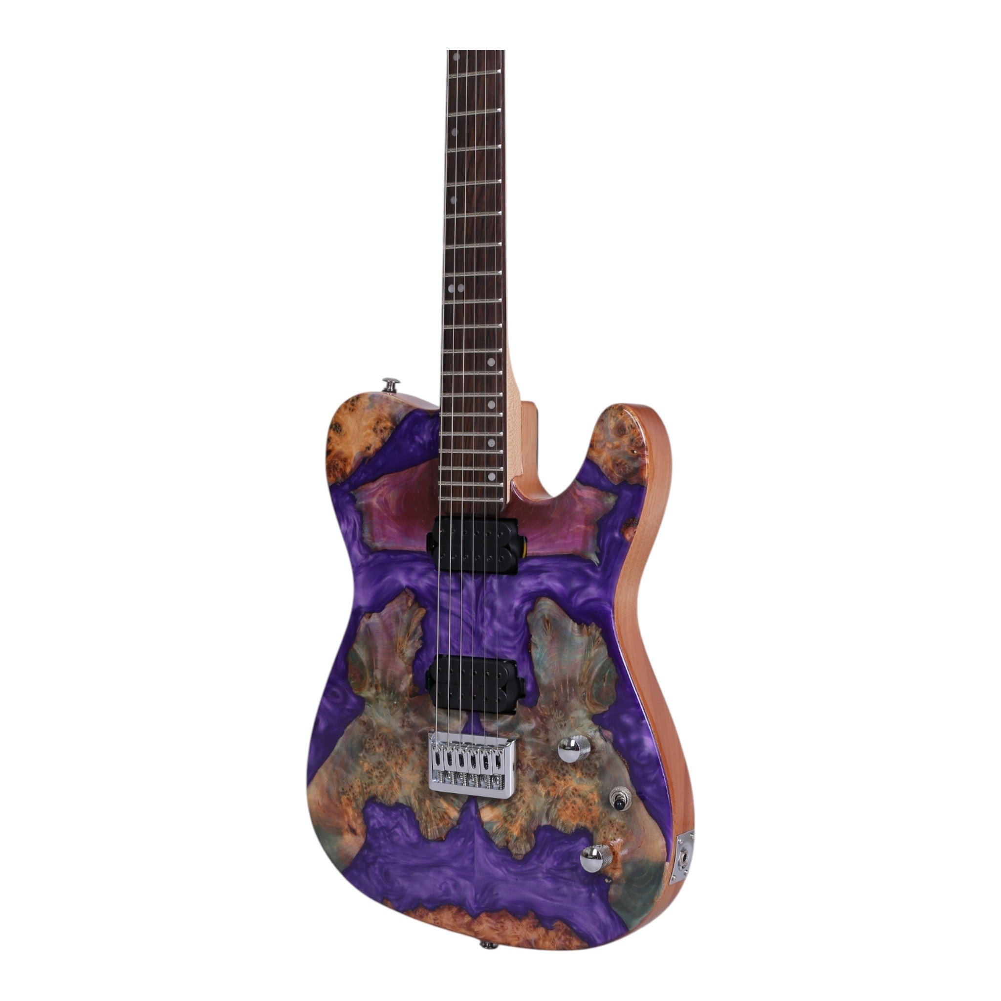 Haze SH1910 Metallic Purple "Kings Blood" Electric Guitar with Dual Humbuckers