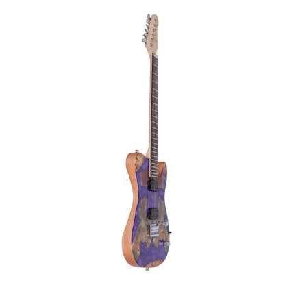 Haze SH1910 Metallic Purple "Kings Blood" Electric Guitar with Dual Humbuckers