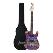 Haze SH1910 Metallic Purple "Kings Blood" Electric Guitar with Dual Humbuckers