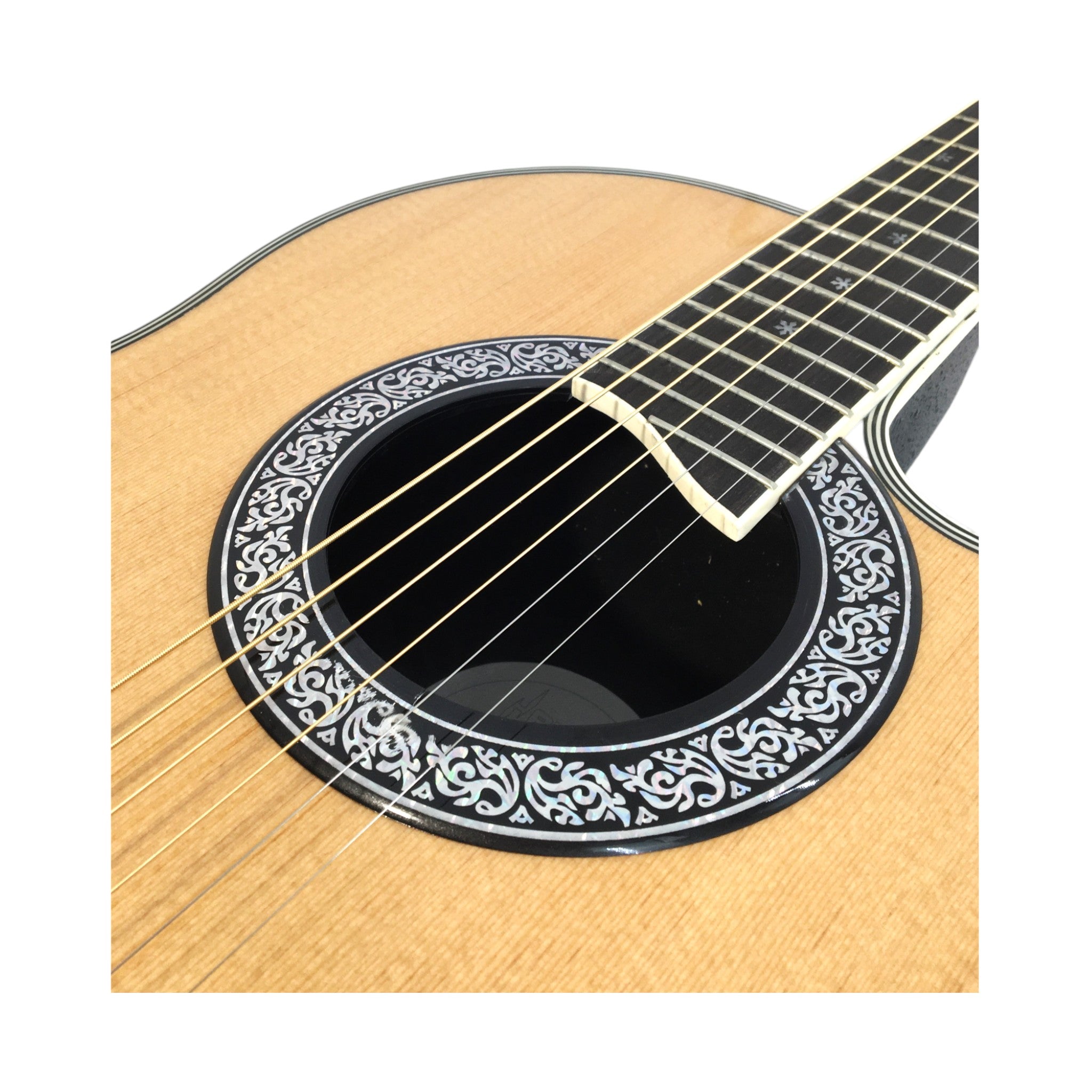 Haze SP721CEQN Fibre Glass Roundback Built-In Pickups/Tuner Acoustic Guitar - Natural with Accessories and 10W Amp. (Optional)