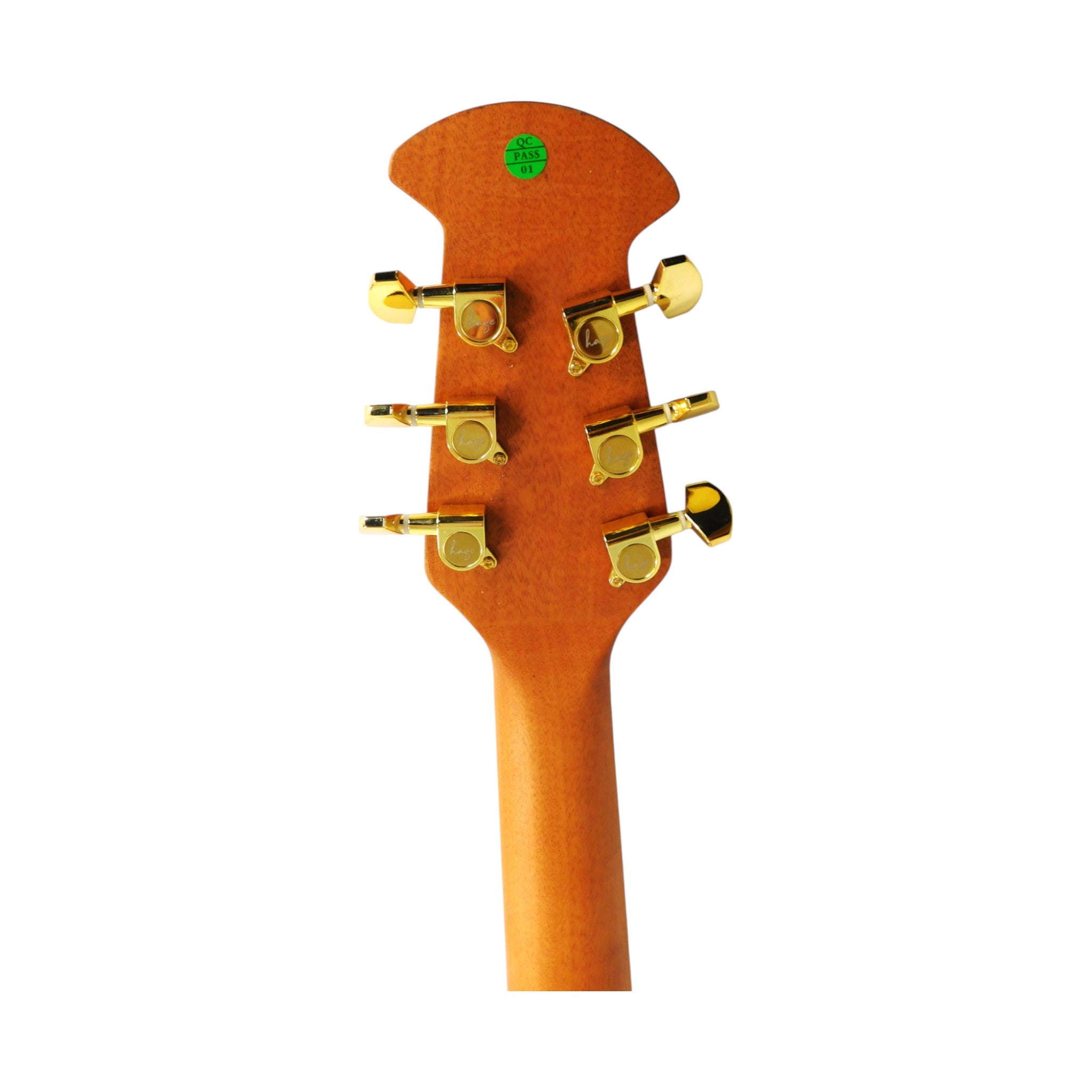 Haze SP723CEQBK Roundback Acoustic Guitar with Built-In Pickups & Tuner – Black, Includes Accessories & Optional 10W Amp