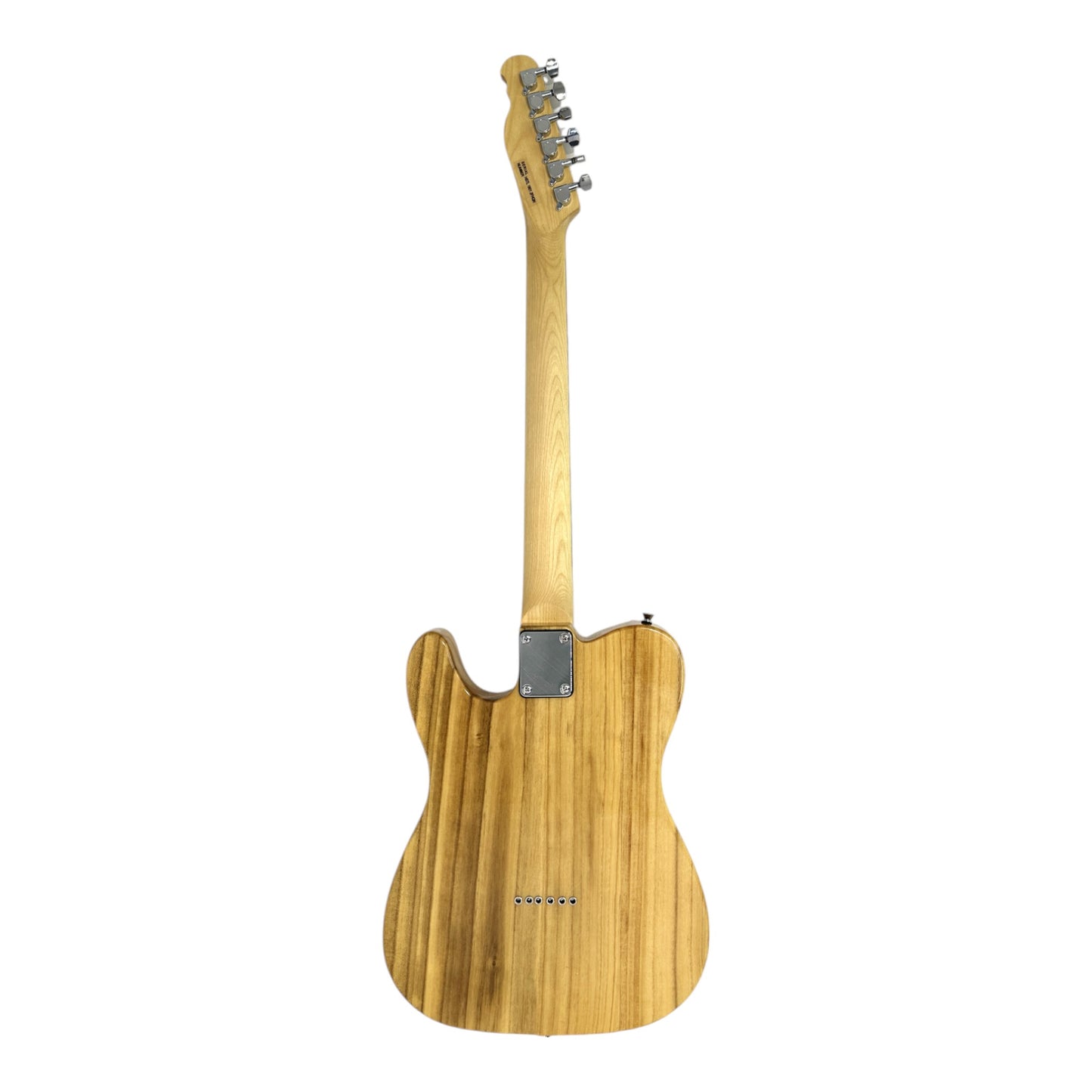 Haze TL190 Quilted Natural Semi-Hollow Lightweight Electric Guitar with Single Coil Pickups