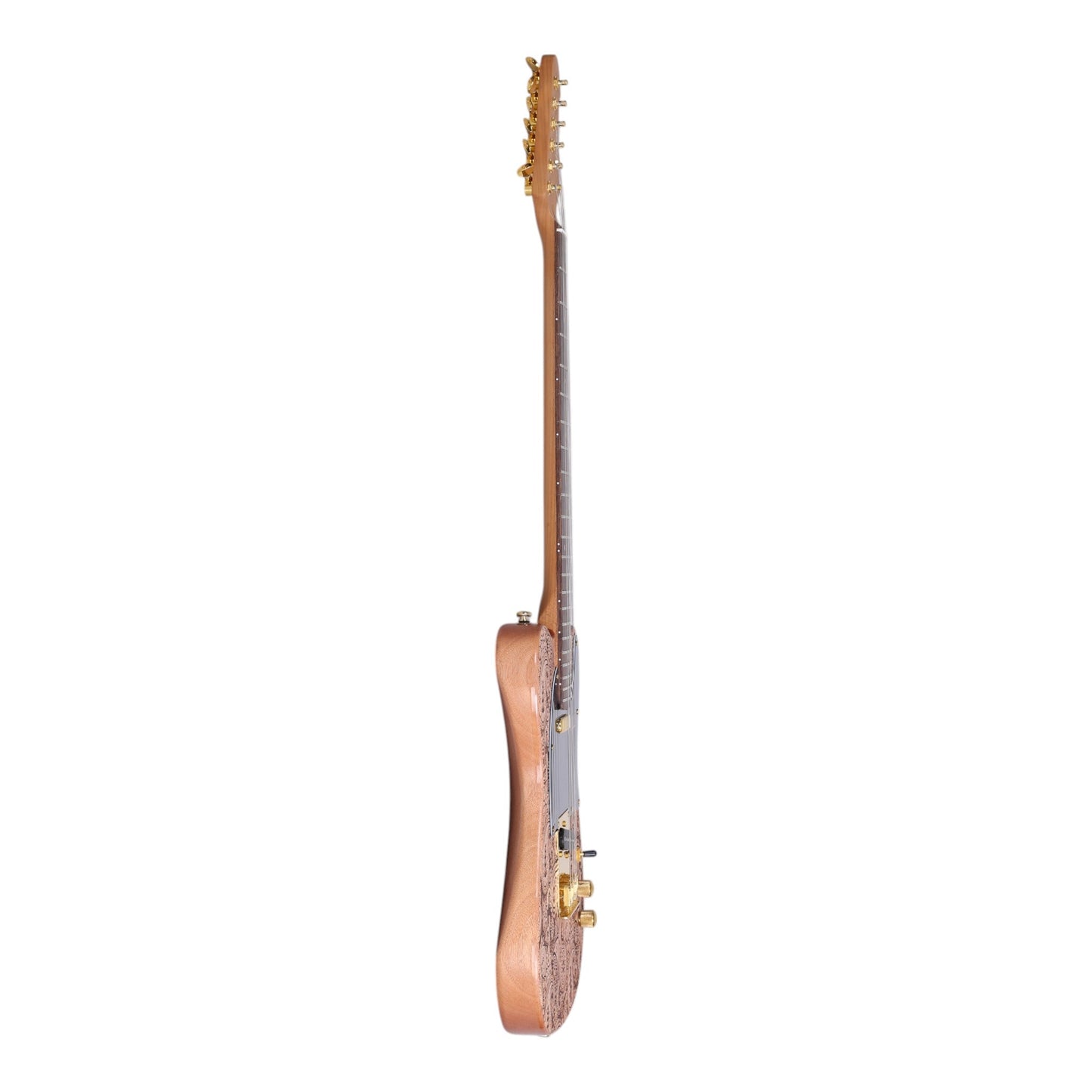 Haze TL197 Engraved Woodgrain "Buta" Electric Guitar with Single Coils