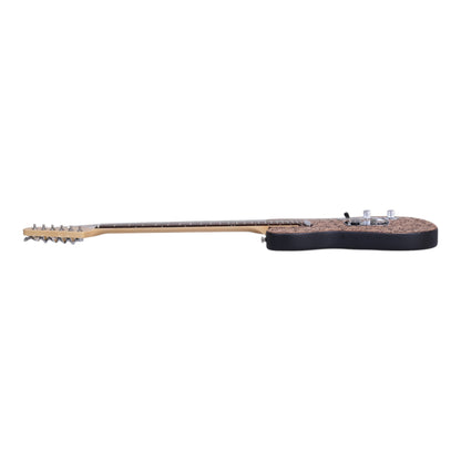 Haze TL197 Engraved Woodgrain "Rosethorn" Electric Guitar with Single Coils