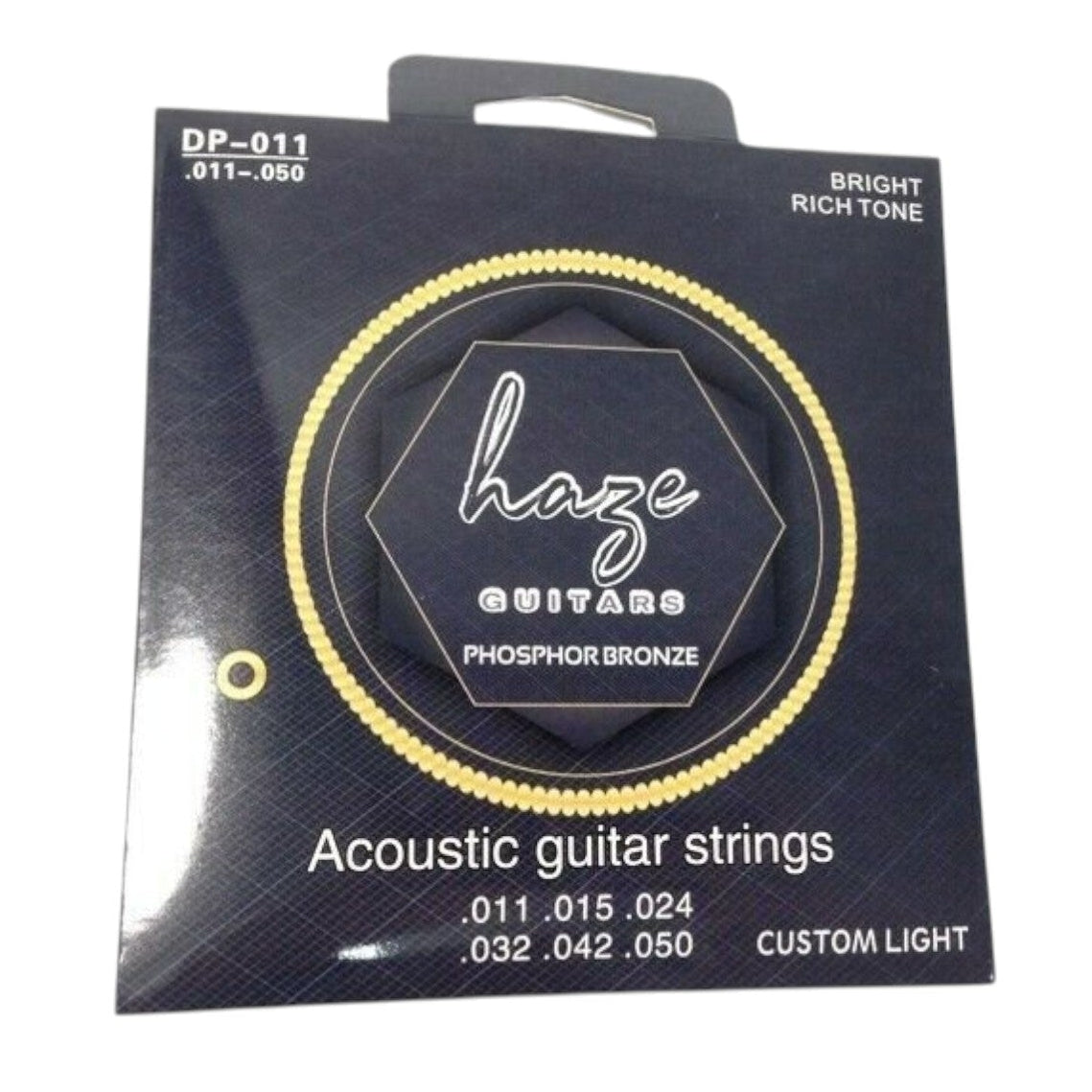 Haze DP011 Acoustic Guitar Steel Strings Set - Custom Light