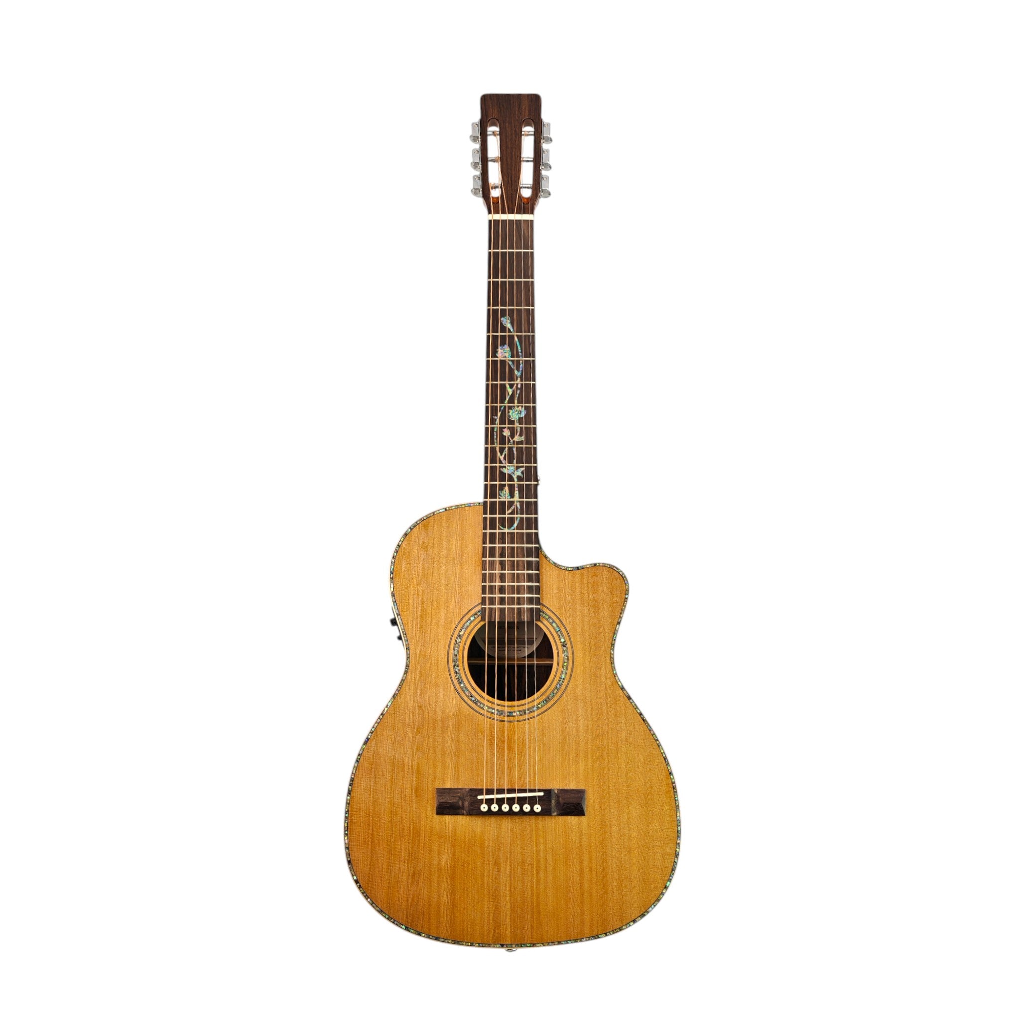 Haze HSC100 'Lotus Duo' Acoustic Guitar - Solid Cedar HCS100CEQ