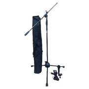 Haze MS1 Adjustable Telescopic Boom Microphone Stand + 6m Cable, Mic, Clip, Carry Bag (Bulk Buy Options)