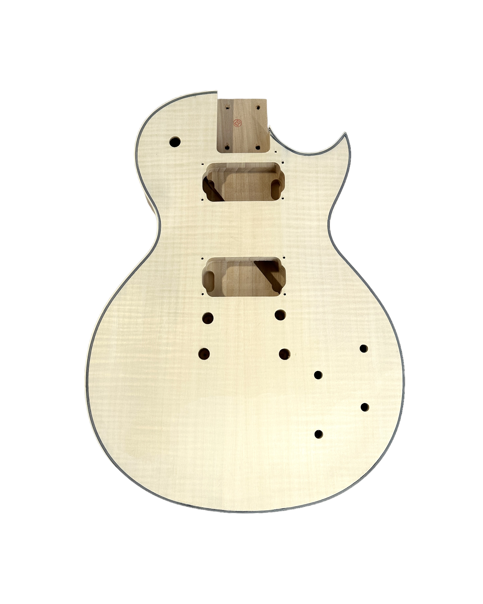 E238PBDIY Solid Body Electric Guitar DIY Kit, No-Soldering, Flame Maple Veneer