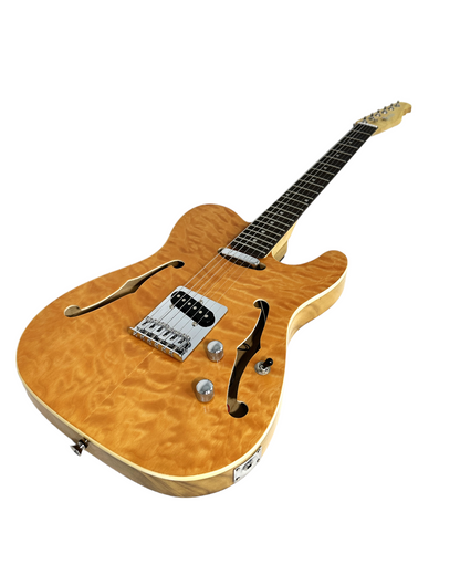 Haze HSTL19012FHQN Electric Guitar, 10W Amp, Accessories Pack