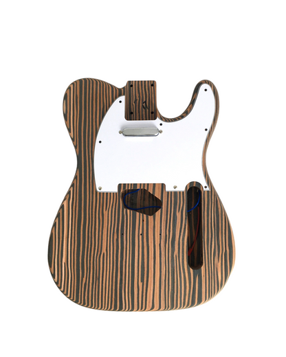 HDE500TLDIY Technical ZebraWood Body+Neck, No-Soldering Electric Guitar DIY Kit