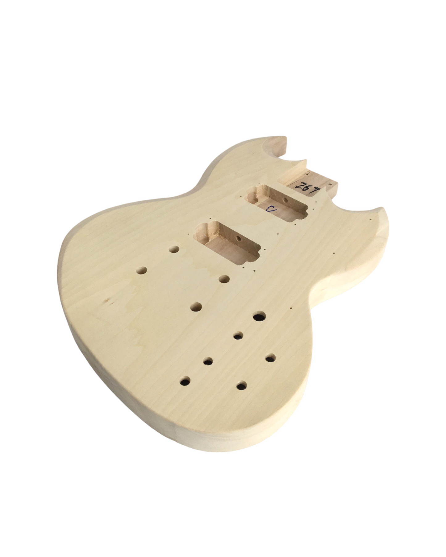HSSG19205DIY Electric Guitar DIY Kit, Solid Basswood Body+Neck, No-Soldering, H-H