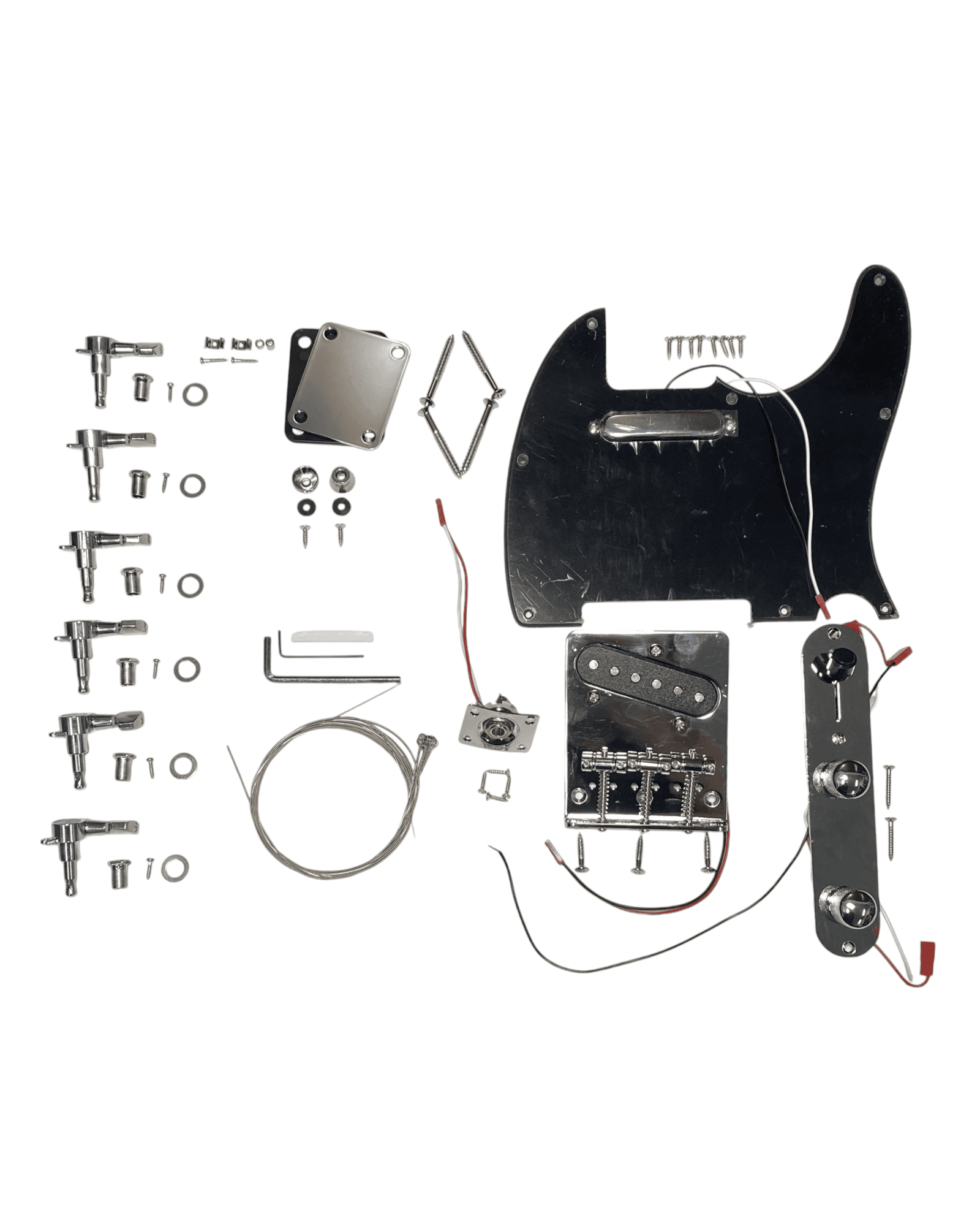 Full Set Electric Guitar Hardware Accessories Parts, No-Soldering TL19100PPCRNS