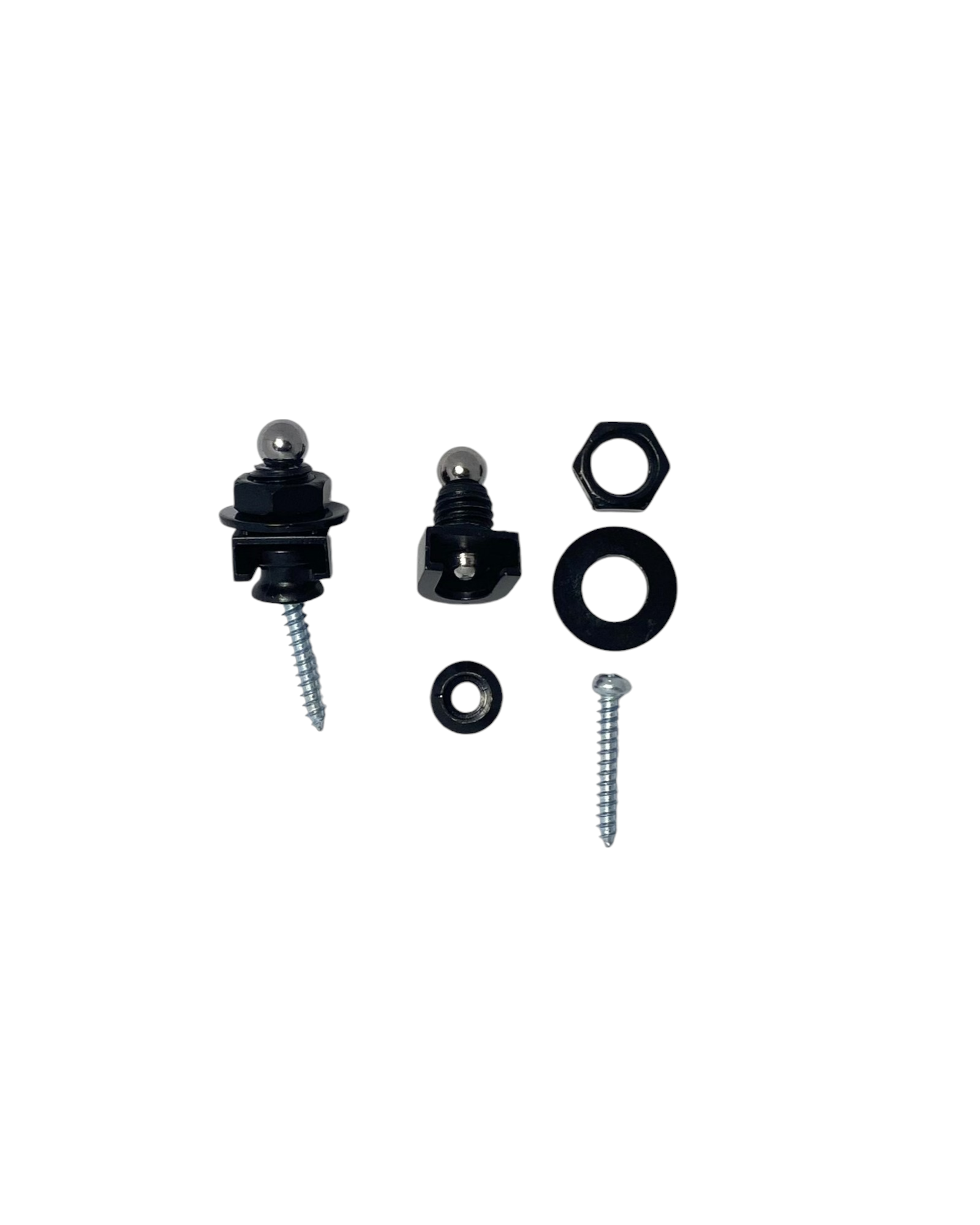 2 Set (4pcs) HJKBK Haze Premium Guitar Strap Locks Secure, Durable, and Easy-to-Use for Electric, Bass, and Acoustic Guitars