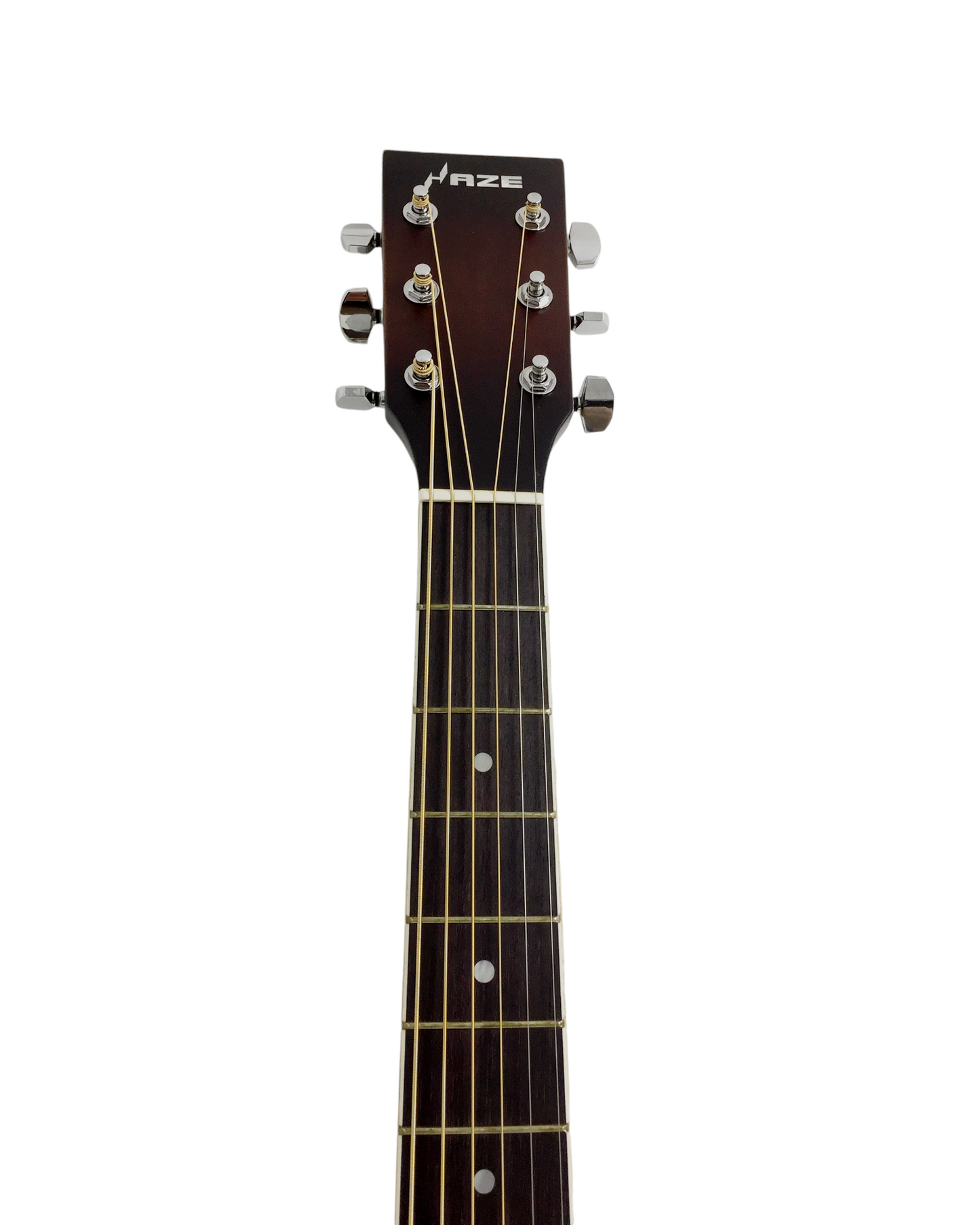 Haze F650DVSCEQ Mahogany Top Built-In Pickup/Tuner Cutaway Acoustic Guitar - Tobaccoburst with Accessories and 10W Amp. (Optional)