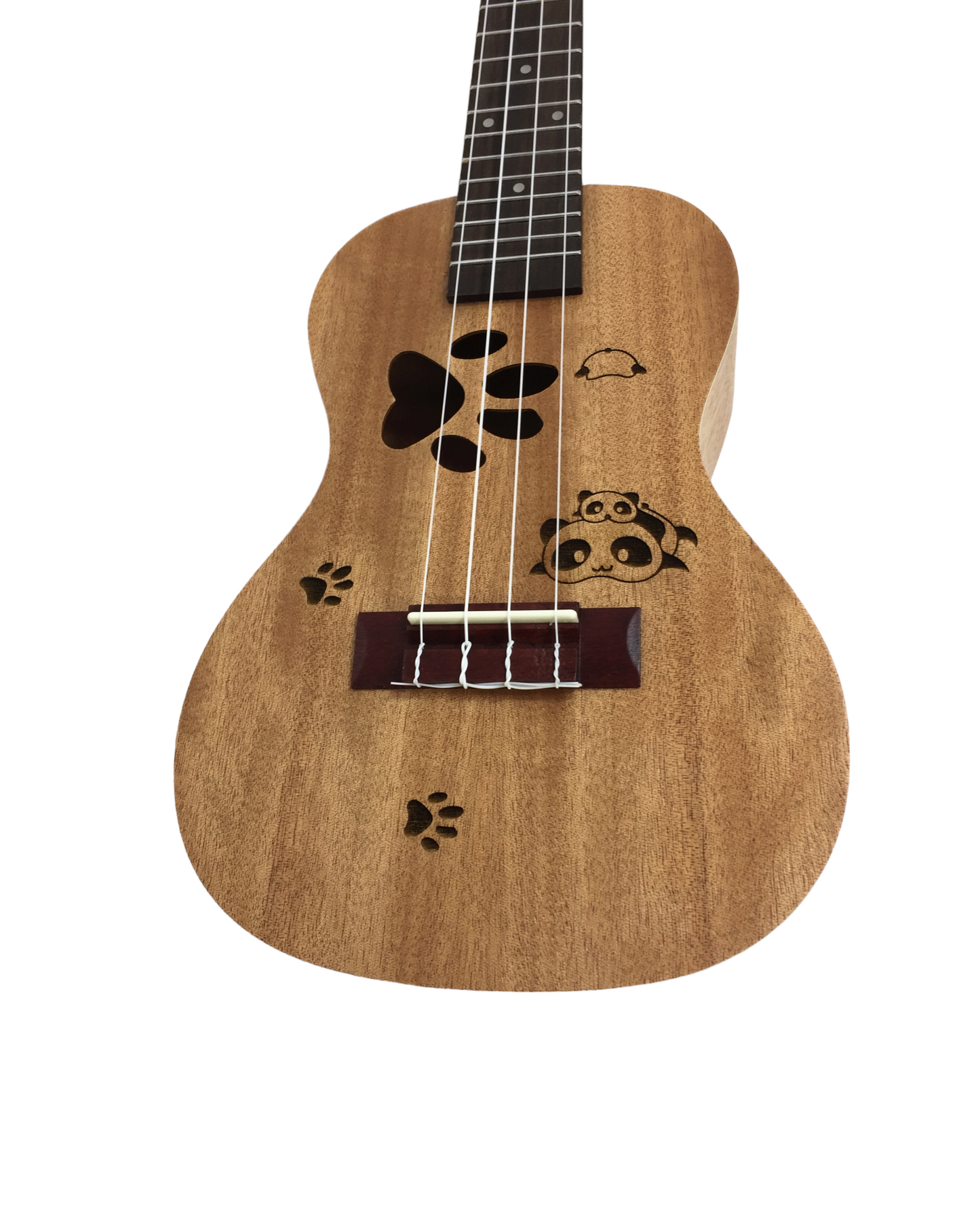 Haze UK231P All-Mahogany Concert Ukulele + Free Padded Bag, Hook Strap, Pick