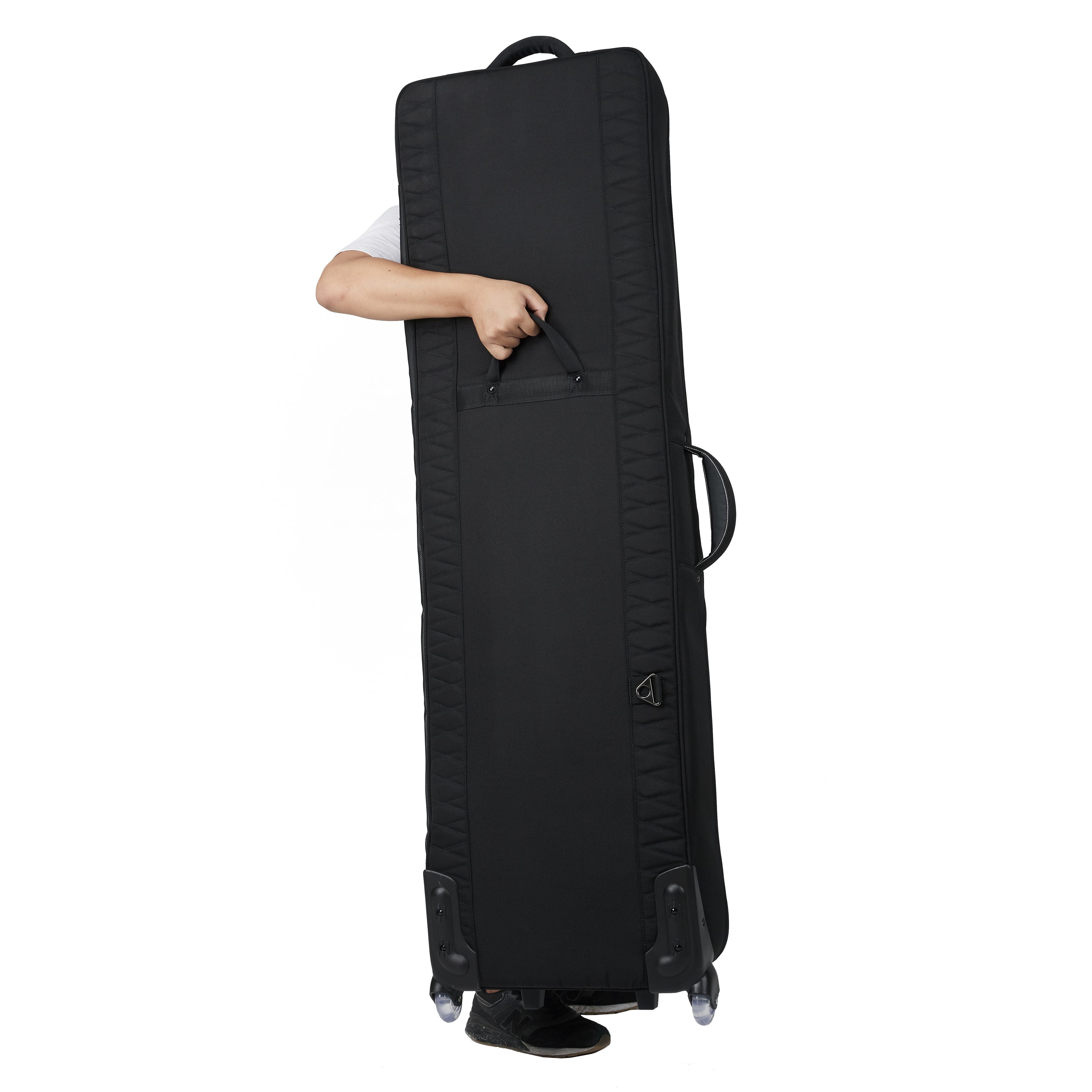 Music Area RB30 30mm Padded Weather-Proof Case for 88-Key Electric Keyboard w/ Wheels-  RB30KEY88BLK