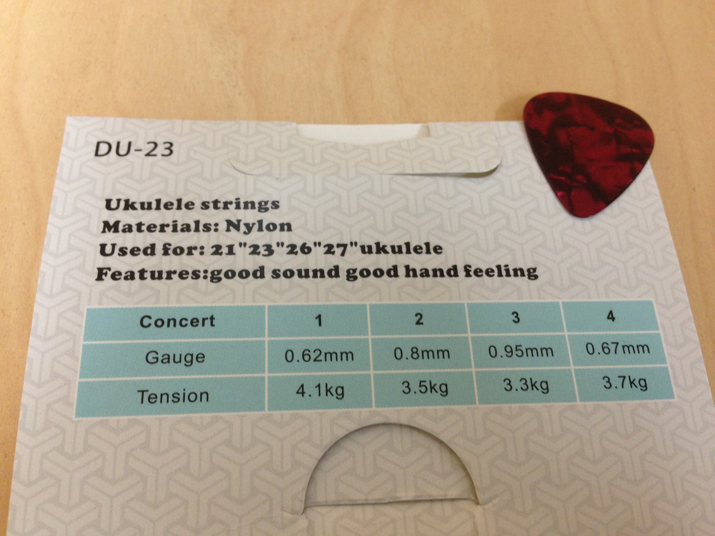Haze DU23 Ukulele Nylon String for + 3 Picks