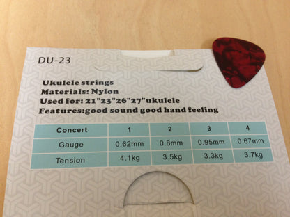 Haze DU23 Ukulele Nylon String for + 3 Picks