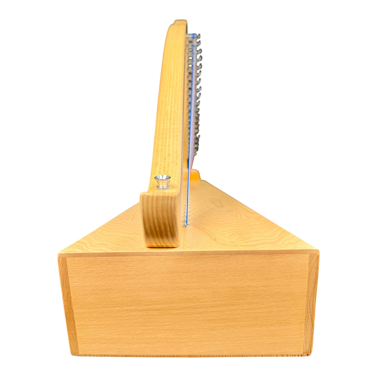 Haze WH19BH 19-String Lever-Fitted Lap Harp -  Natural Beech Harp with Maple Soundboard