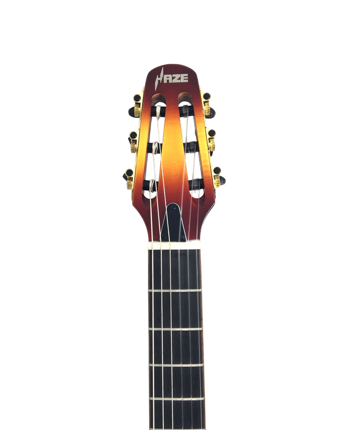 Haze Nylon String Piezo Solid Mahogany HTL Electric Guitar - Sunburst HSMRC601EQCS
