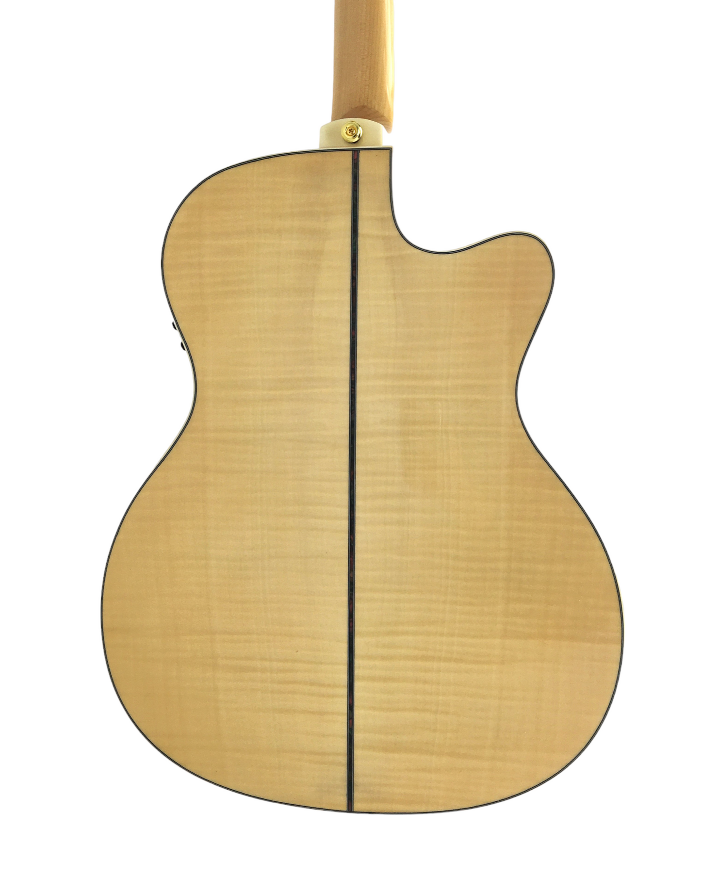 Caraya Left-Handed All Maple Built-In Pickups/Tuner Acoustic Guitar - Natural SDG837CEQNLH