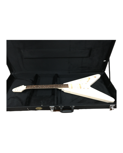 Haze HPAA040STAV  Rectangle Electric  Flying V / Explorer Guitar Hard Case, , Lockable, Black