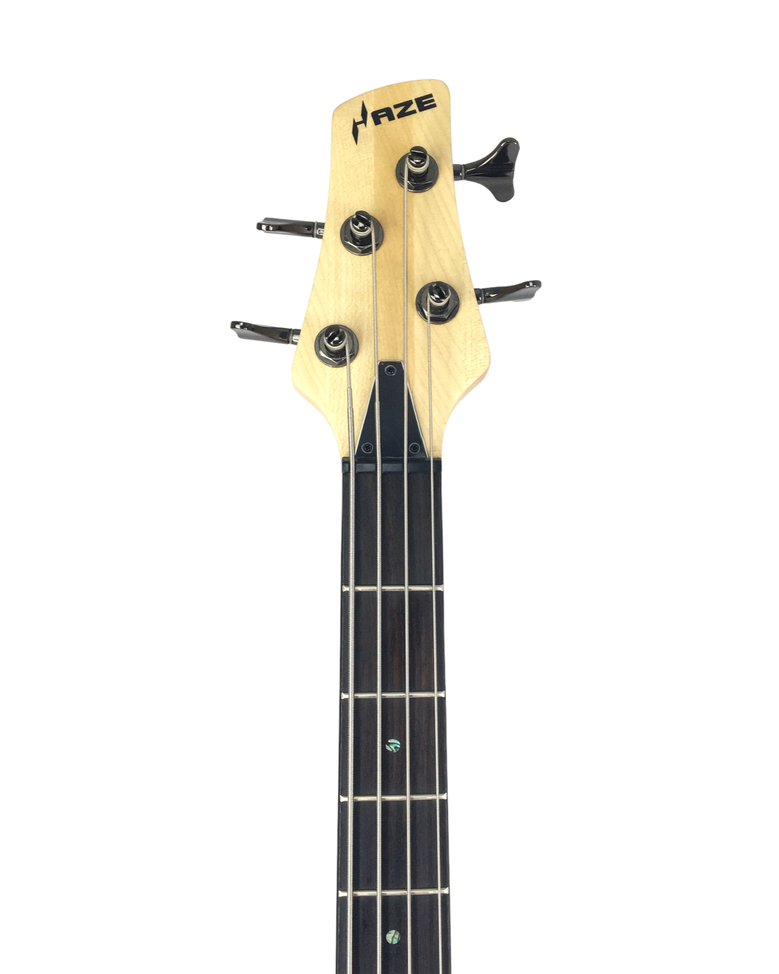 Haze Novara Electric Bass Guitar Premium Ash Maple Body  - Natural B327N