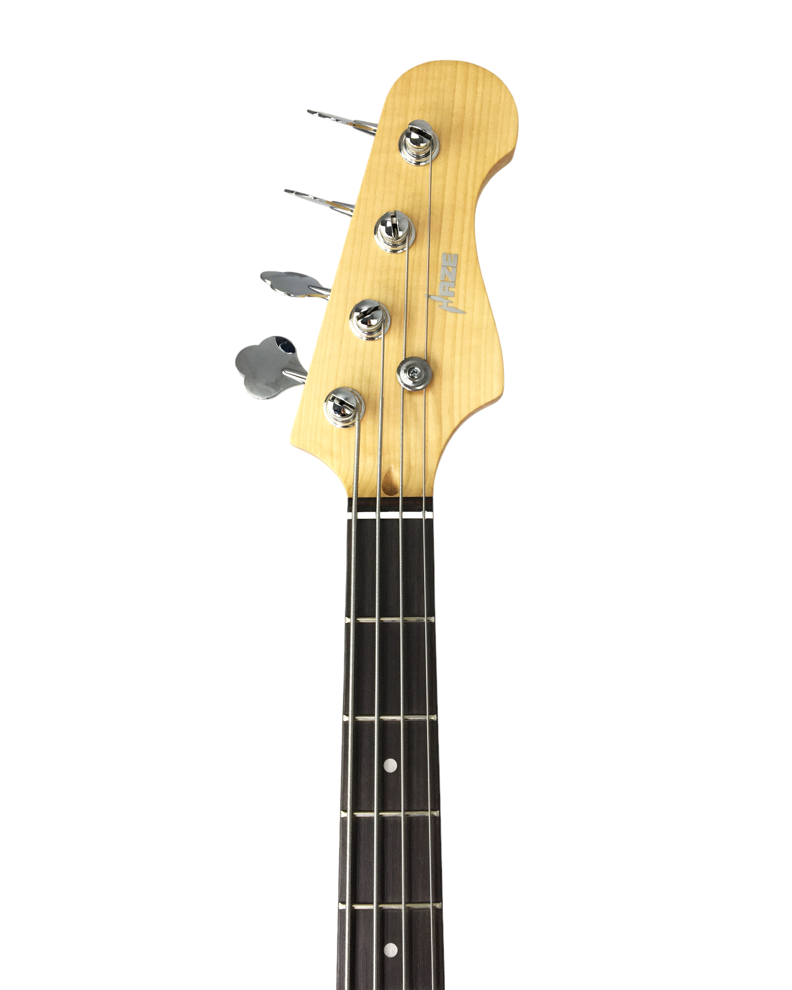 Haze Single-Coil Solid Basswood J-Style Electric Bass Guitar - Sunburst SBG387BS