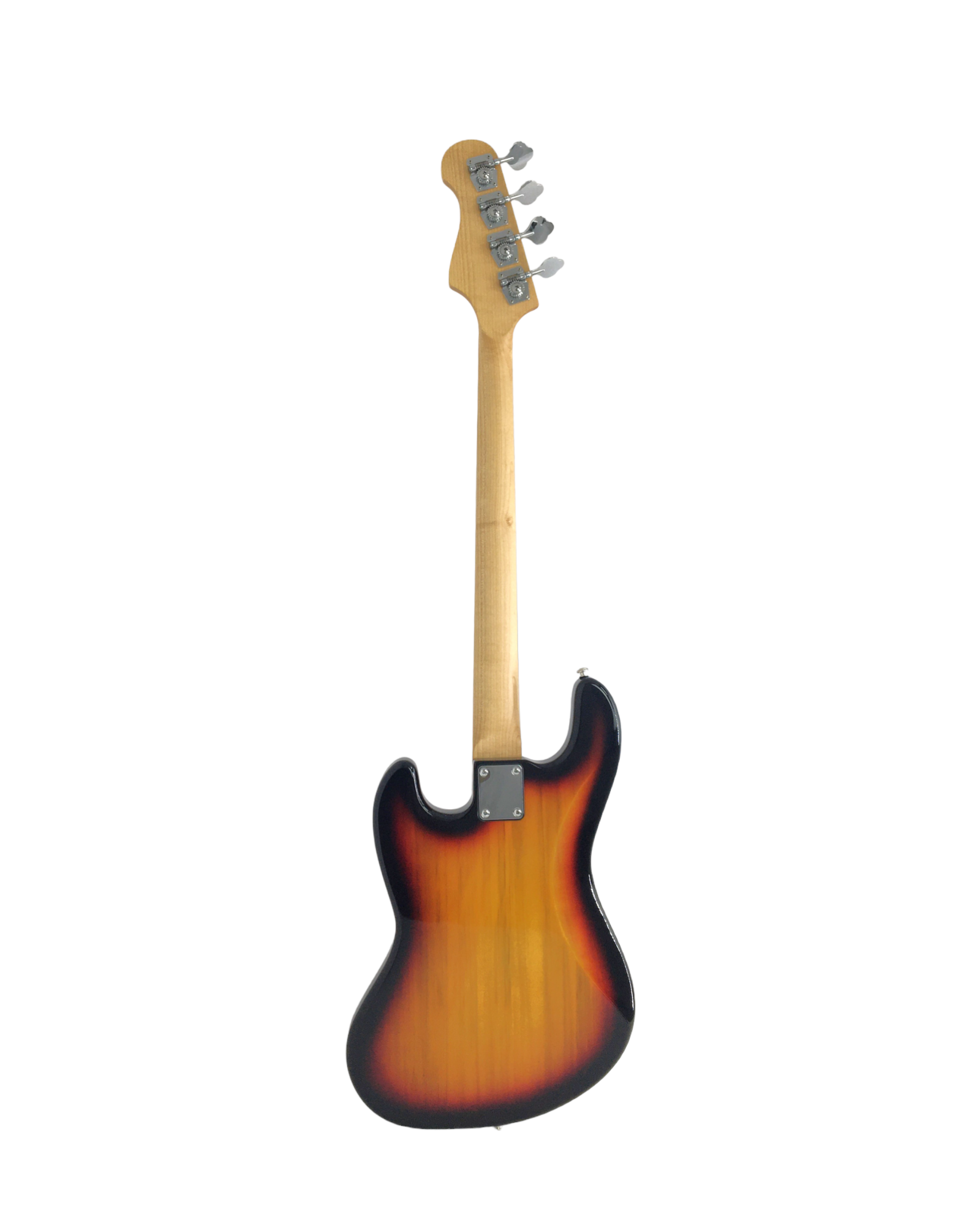 Haze Single-Coil Solid Basswood J-Style Electric Bass Guitar - Sunburst SBG387BS