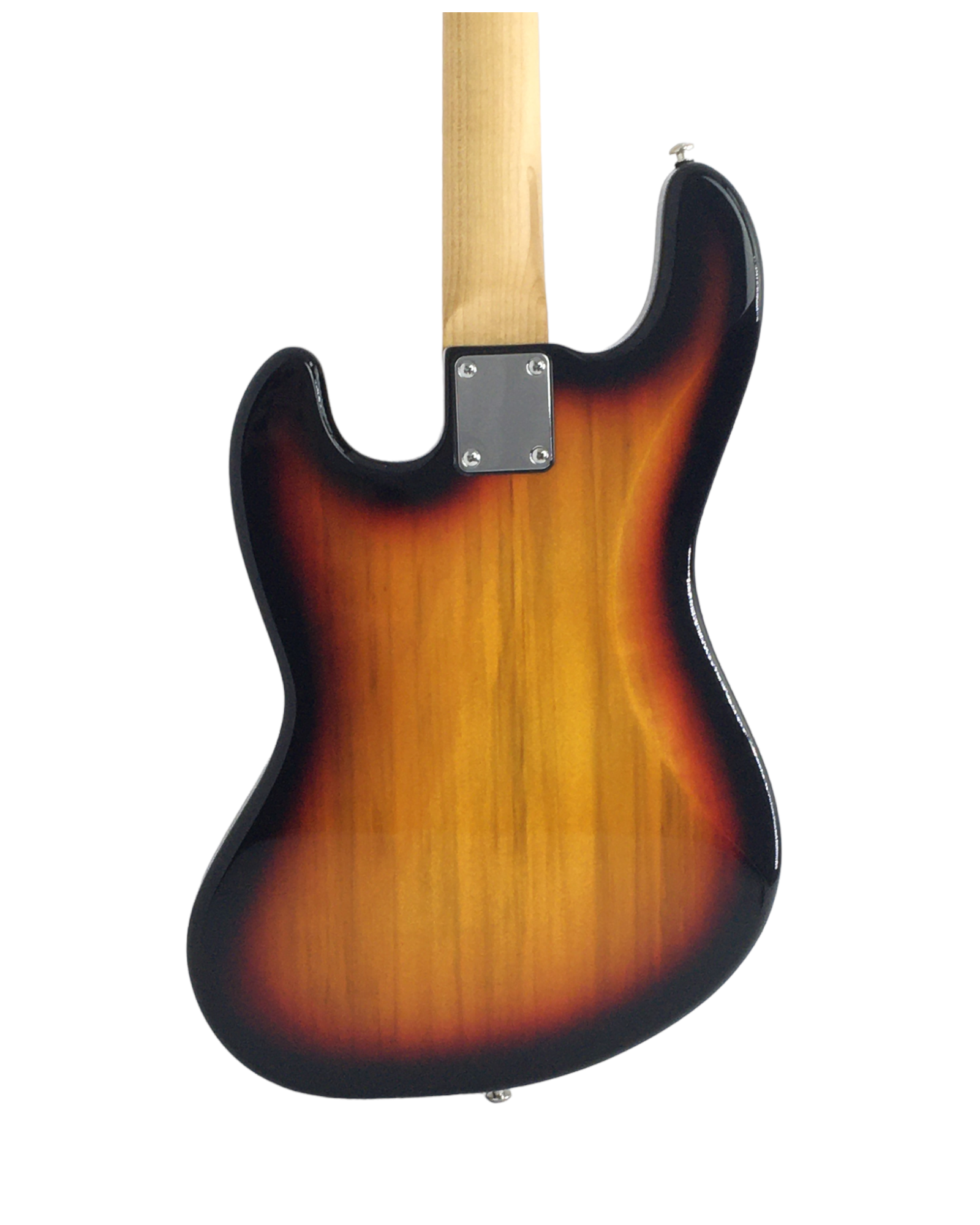 Haze Single-Coil Solid Basswood J-Style Electric Bass Guitar - Sunburst SBG387BS