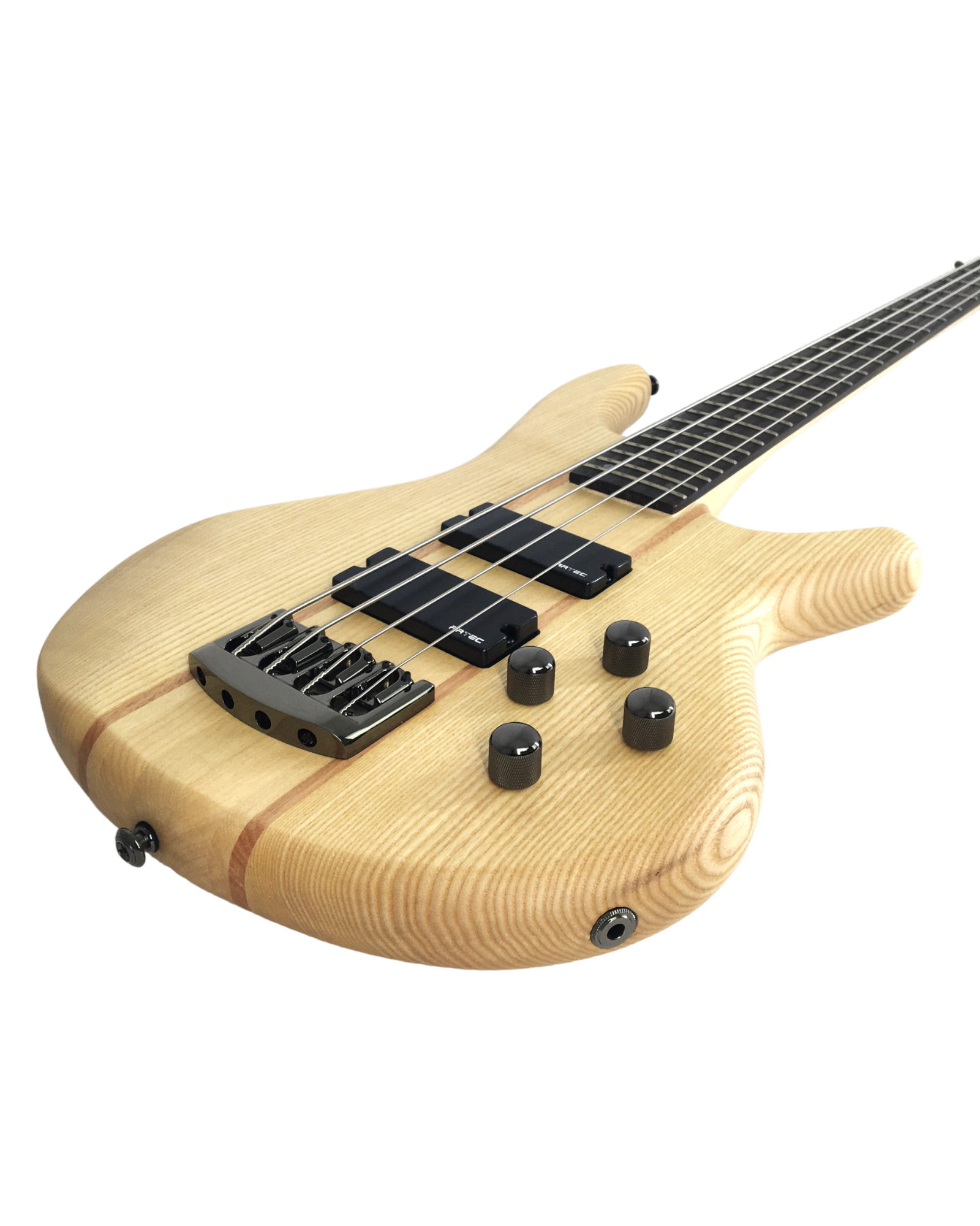 Haze Novara Electric Bass Guitar Premium Ash Maple Body  - Natural B327N