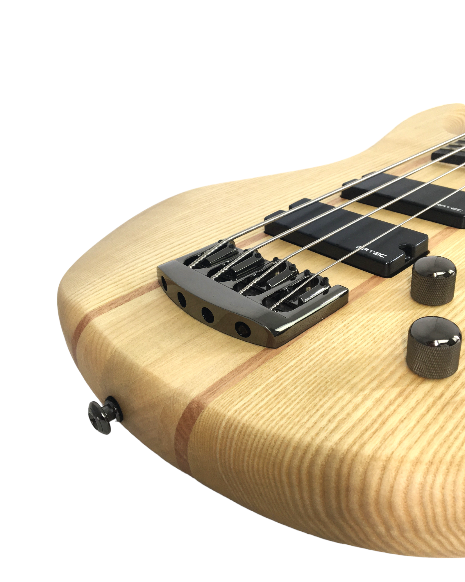 Haze Novara Electric Bass Guitar Premium Ash Maple Body  - Natural B327N