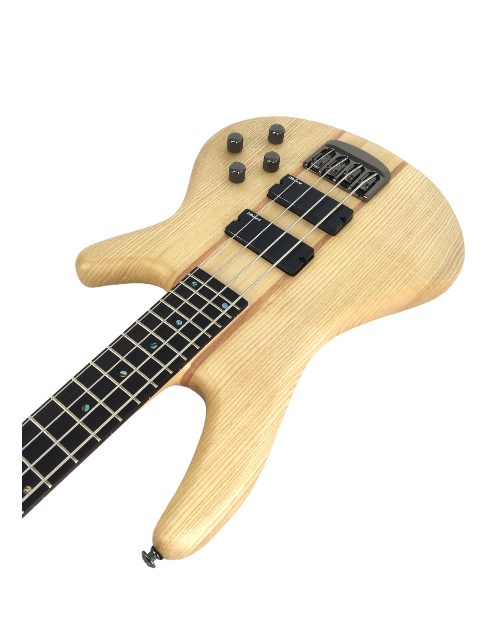 Haze Novara Electric Bass Guitar Premium Ash Maple Body  - Natural B327N