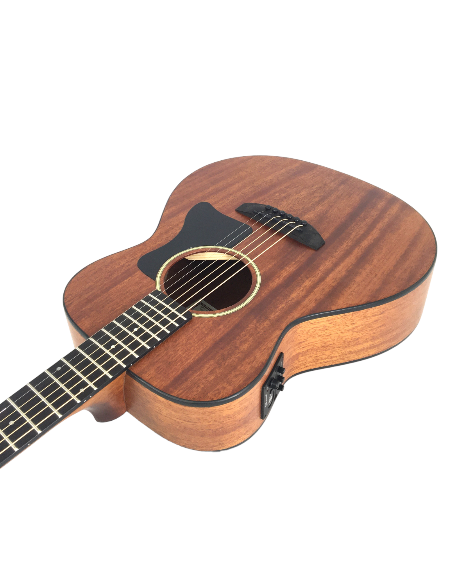 Caraya Solid Mahogany Built-In Pickups/Tuner Acoustic Guitar