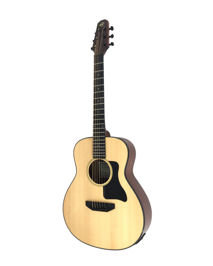 Caraya 3/4 Traveller Solid Spruce Built-In Pickups/Tuner Acoustic Guitar - Natural P301210SEQ