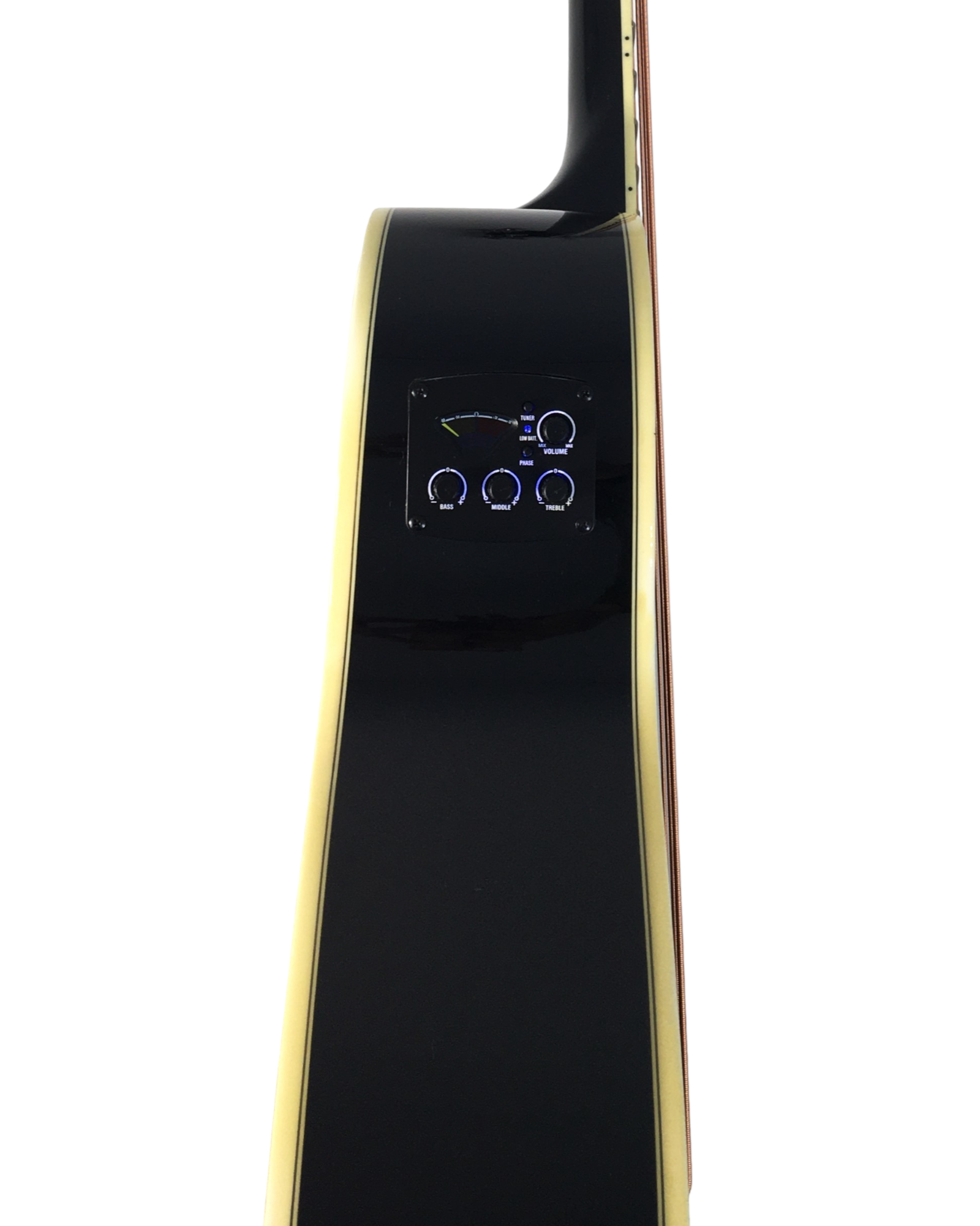 Haze FB711BCEQBK34 4-String Electric-Acoustic Bass Guitar with EQ, comes with bag, picks