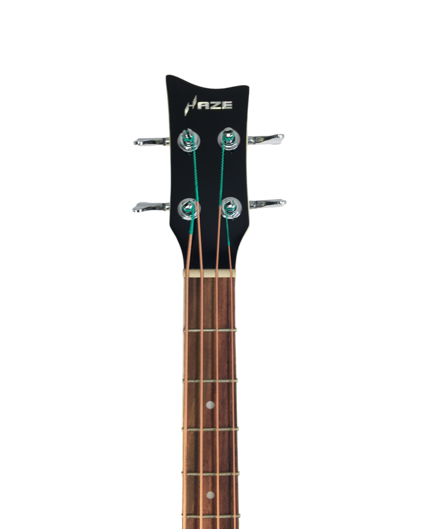 Haze FB711BCEQBK34 4-String Electric-Acoustic Bass Guitar with EQ, comes with bag, picks
