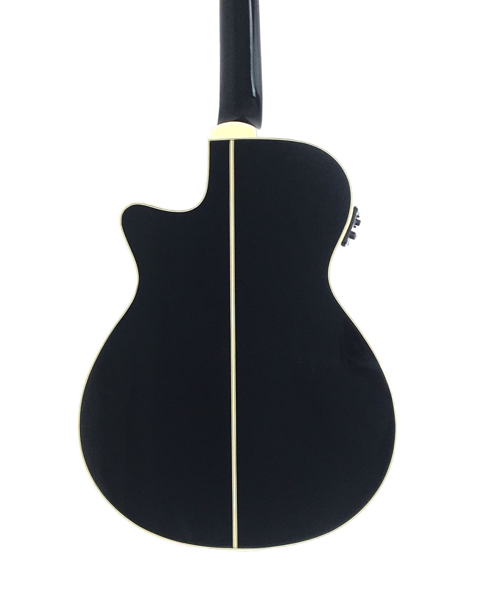 Haze FB711BCEQBK34 4-String Electric-Acoustic Bass Guitar with EQ, comes with bag, picks