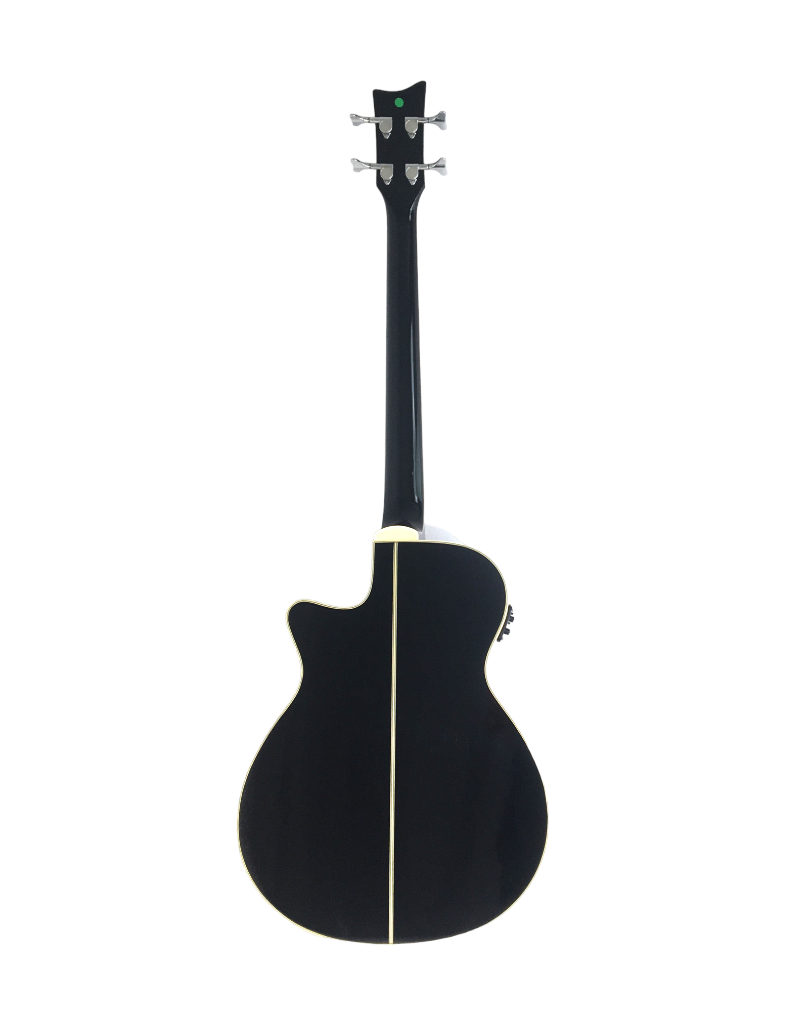 Haze FB711BCEQBK34 4-String Electric-Acoustic Bass Guitar with EQ, comes with bag, picks
