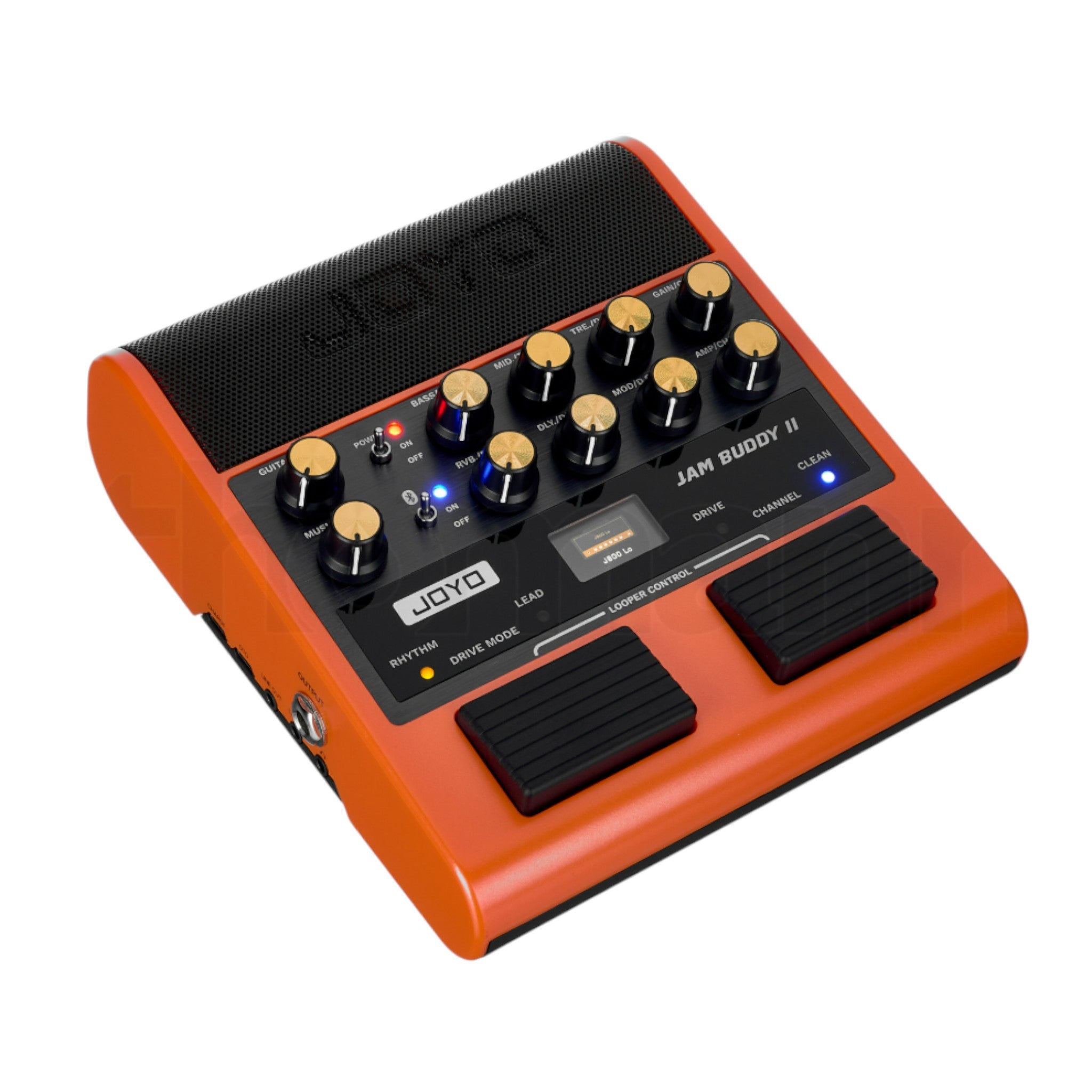 Joyo Jam Buddy II Portable Multi-Effect Modelling Guitar Amplifier with Bluetooth & Looper | Black or Orange