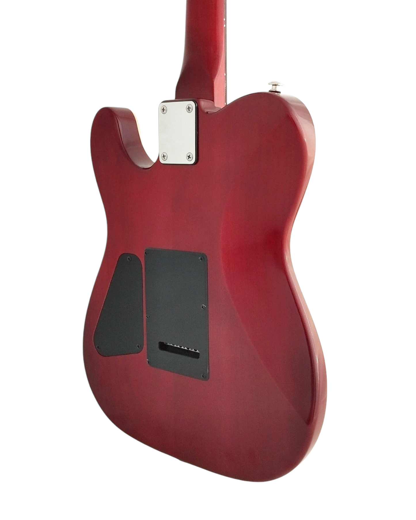 Haze Split Coil pickup Tremolo Bar Contoured HTL Electric Guitar - Redburst KATLTRD