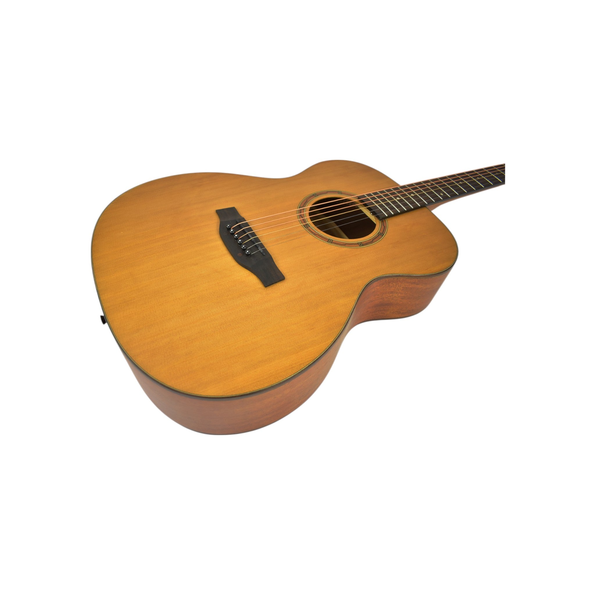 Klema K100JC Solid Canadian Cedar Top Mahogany Body Jumbo Acoustic Guitar - Natural