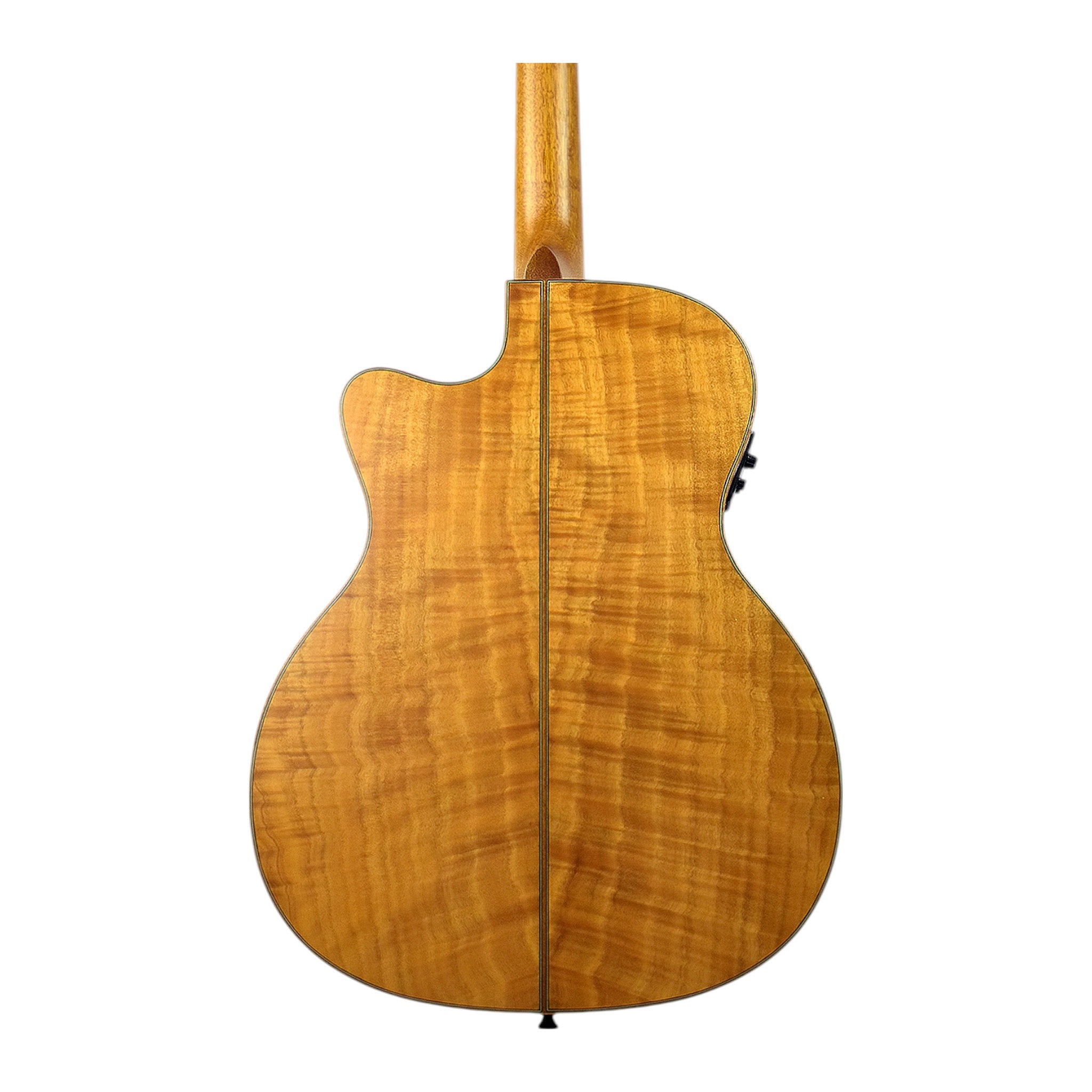 Klema K200JCCE Solid Canadian Cedar Fishman Pickups/Tuner Jumbo Acoustic Guitar - Natural