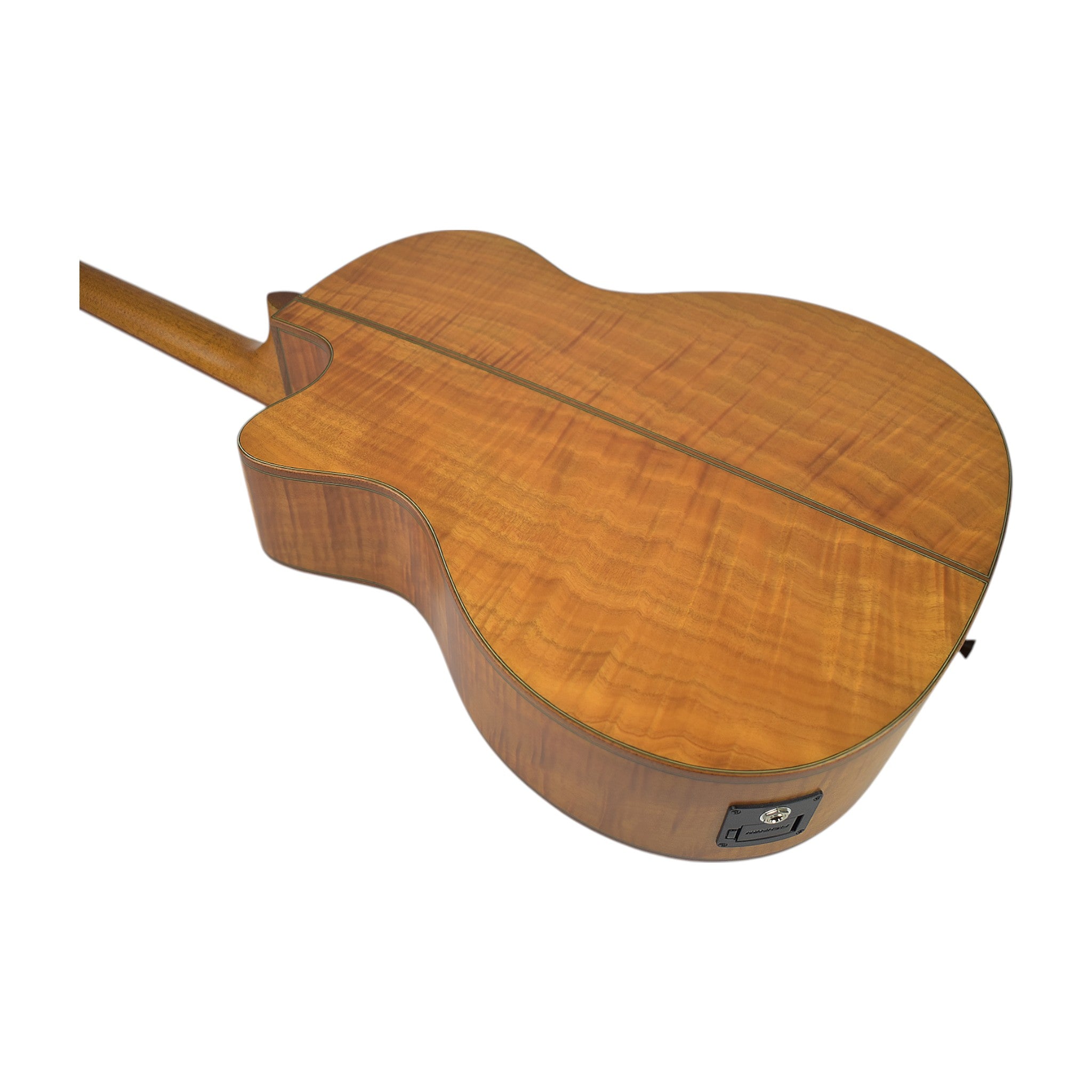 Klema K200JCCE Solid Canadian Cedar Fishman Pickups/Tuner Jumbo Acoustic Guitar - Natural