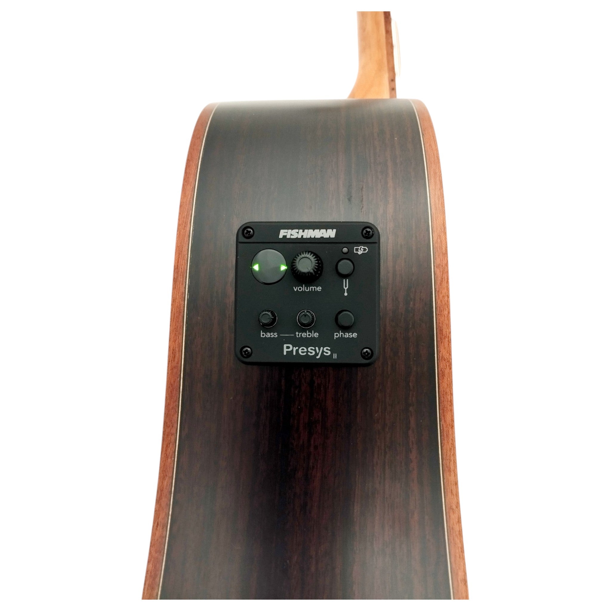 Klema K300DSCE Solid Spruce Sitka Fishman Pickup/Tuner Acoustic Guitar with Hard Case