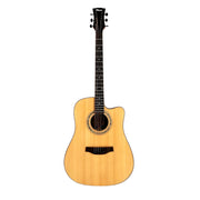 (PREORDER: EST. NOV 2016) Klema K300DSCE Solid Spruce Sitka Fishman Pickup/Tuner Acoustic Guitar with padded bag