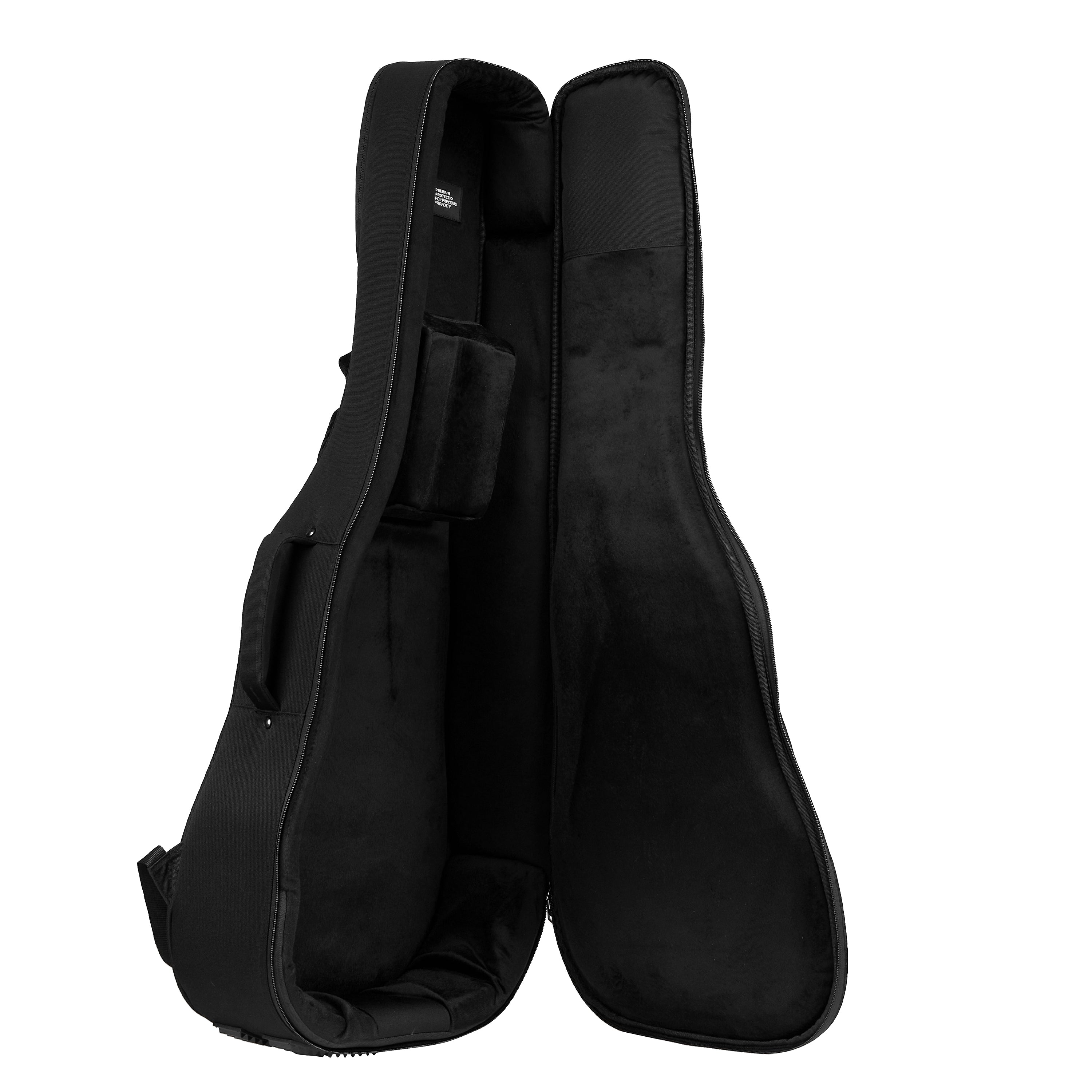Music Area WIND20 PRO 30mm Padded Weather-Proof Acoustic Guitar Gig Bag w/ ABS Hard Shell Reinforcements - WIND20PRODABLK
