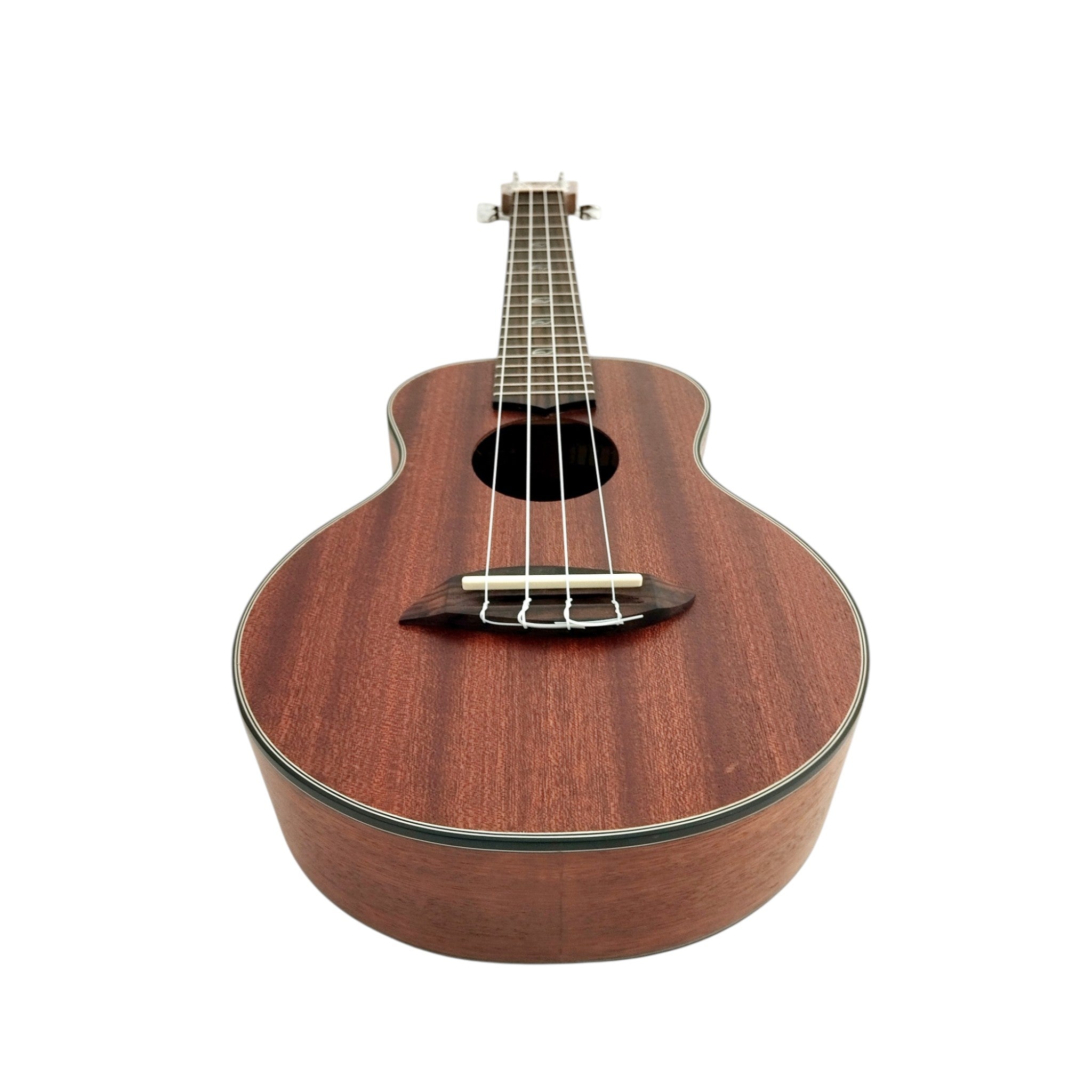 Leaf Series C100 All-Mahogany Concert Ukulele, Satin + 10mm Padded Gig Bag in Pink + Stand