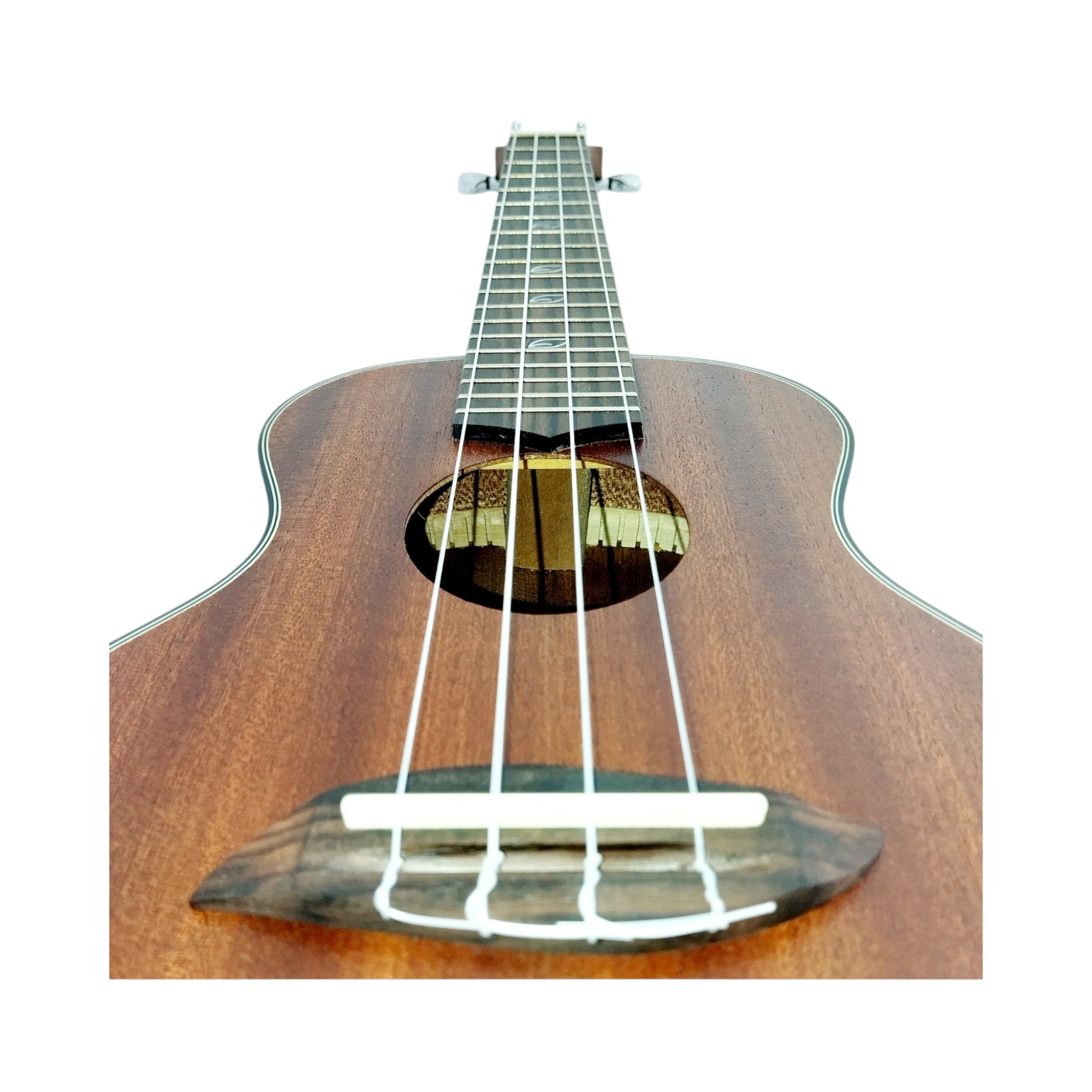 Leaf Series C100 All-Mahogany Concert Ukulele, Satin + 10mm Padded Gig Bag in Pink + Stand